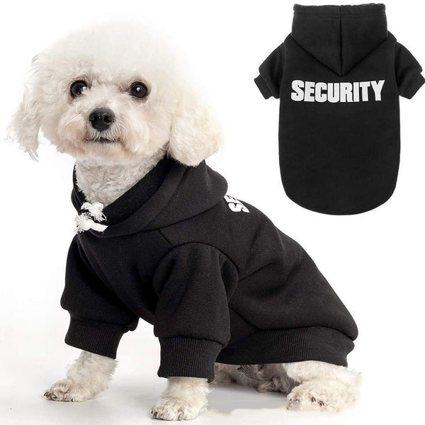 Dog Hoodie – Fleece-Lined Warm Winter Sweatshirt with Hood &