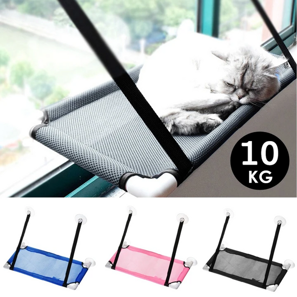 Cat Window Perch Hammock – Space-Saving Window Bed & Lounger for Sunbathing, Naps & Bird Watching