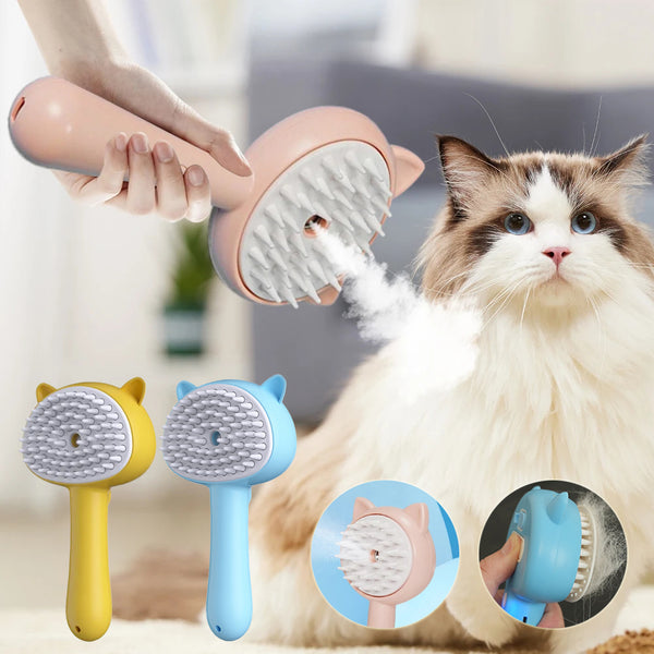 Mist Pet Grooming Brush – Rechargeable Self-Cleaning Slicker Brush for Cats & Dogs