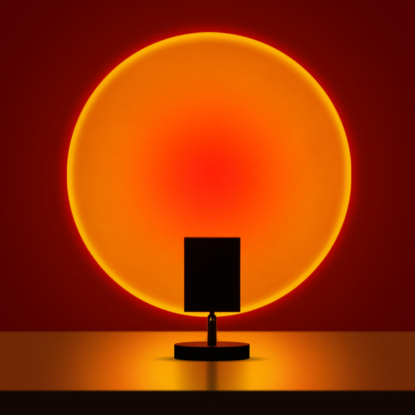 Sunset Projection Lamp – 4-Color LED Sunset Light for Bedroom, Living Room & Ambient Mood Lighting